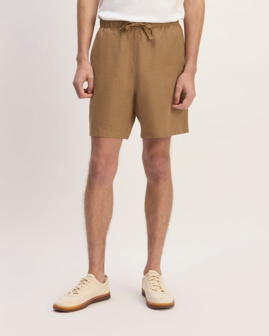 The Linen Easy Short | Toasted Coconut