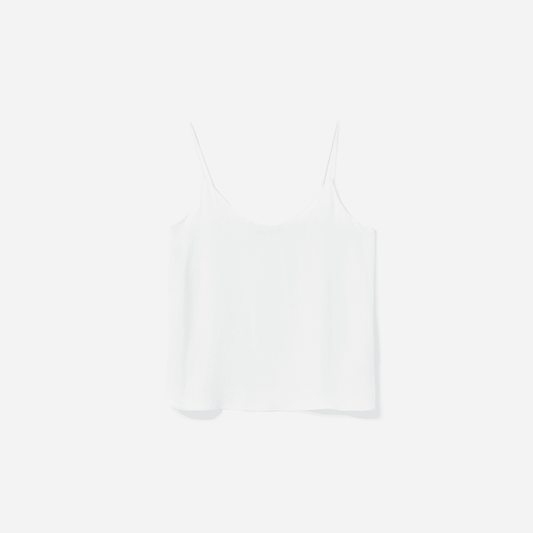 The Washable Clean Silk Cami | Grey White