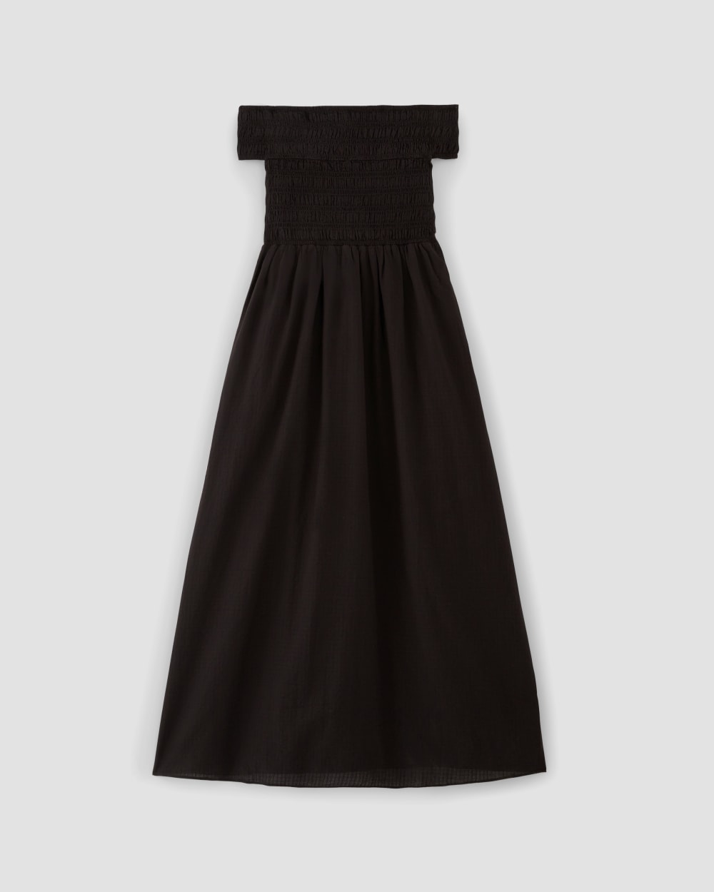 The Gauze Off-the-Shoulder Dress | Black