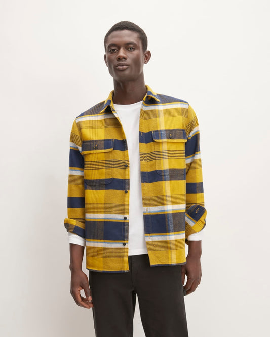 The Heavyweight Overshirt | Uniform | Honey / Heritage Blue / Navy / Bone