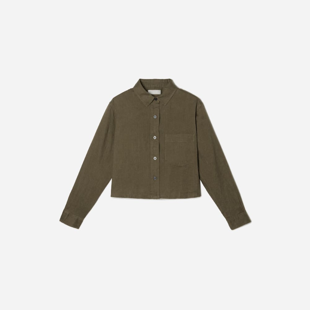 The Way-Short Shirt in Silky Cotton | Beech