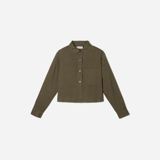 The Way-Short Shirt in Silky Cotton | Beech