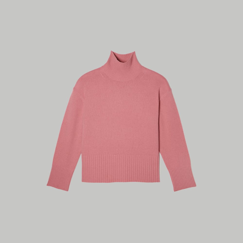 The Cashmere Oversized Turtleneck | Bubblegum