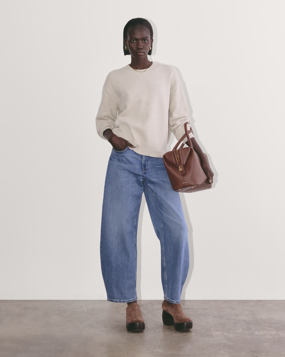 The Cocoon Crew in Plush Cotton | Heather Mushroom