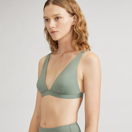The ReNew Plunge Triangle Top | Herb