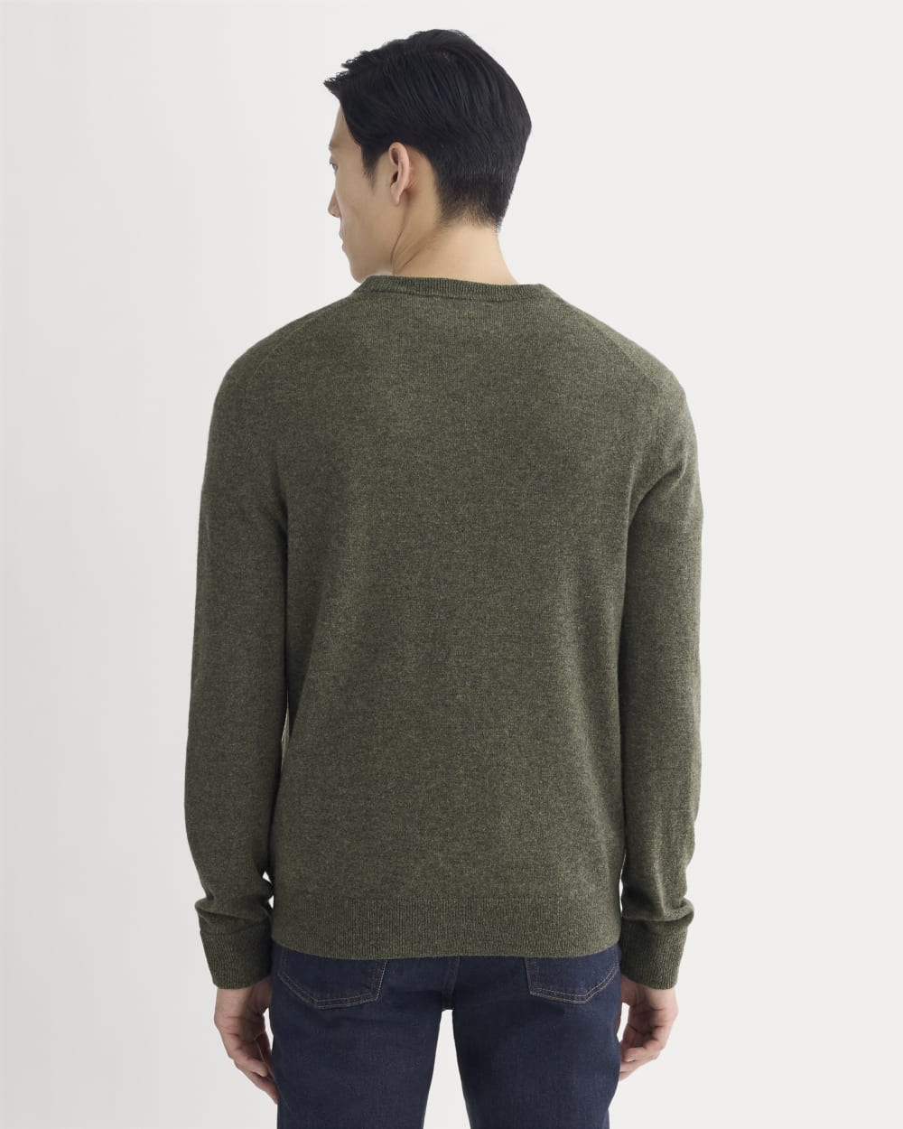 The Cashmere Crew | Heathered Army Green