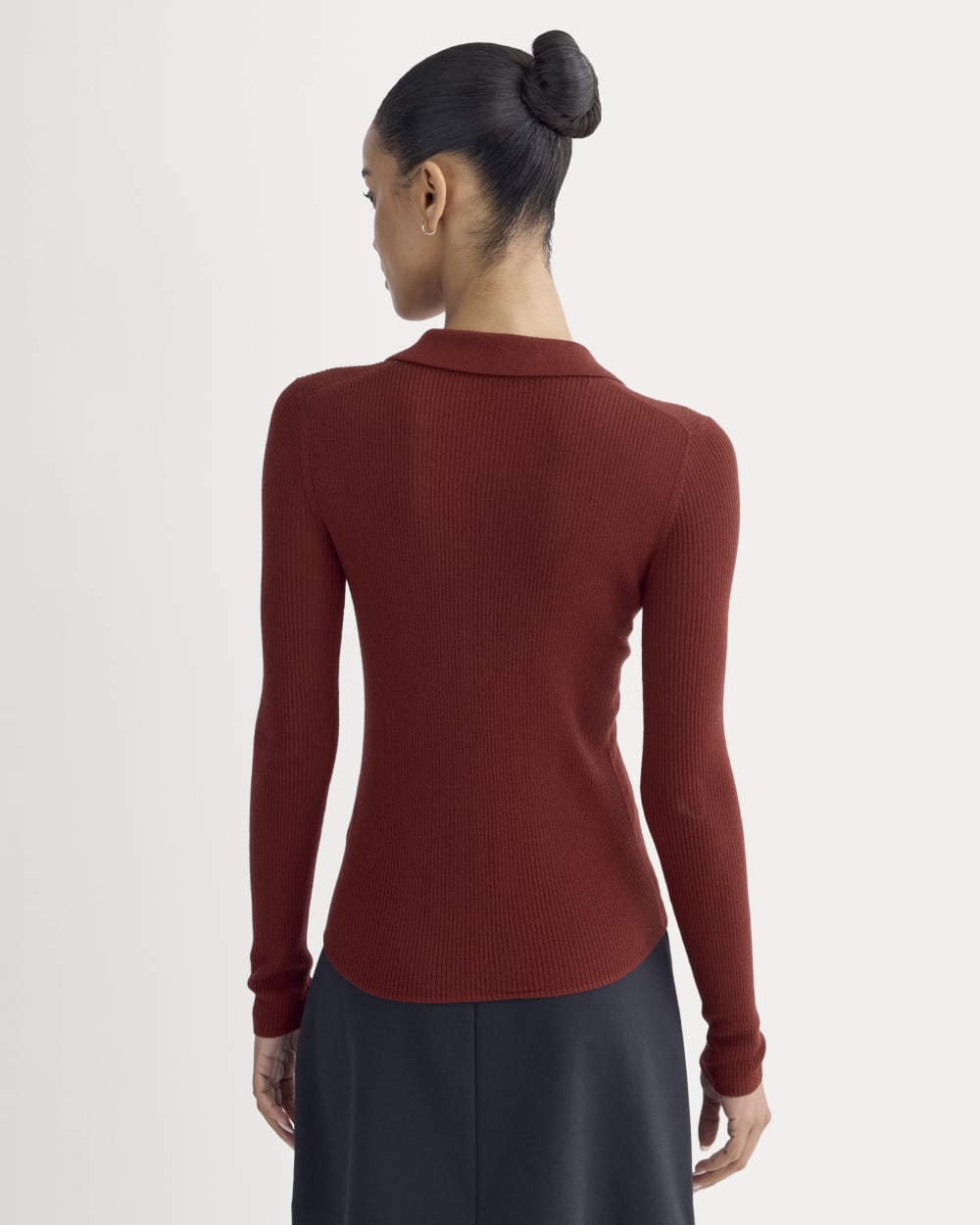 The Polo in Ultrasoft Merino | Merlot