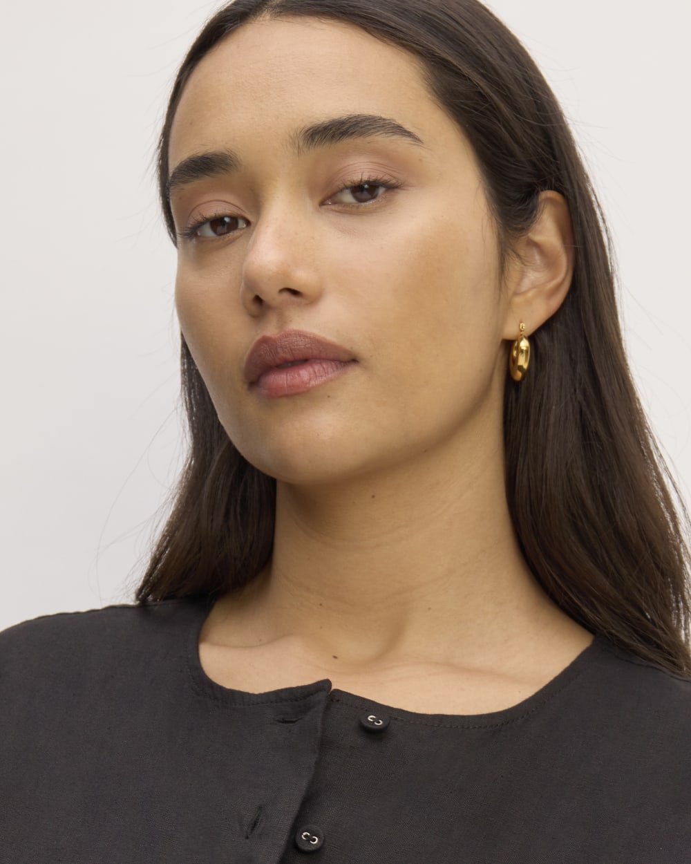 The Popover Shirt in Linen | Black