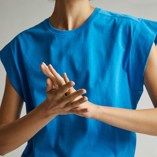 The Muscle Tee in Essential Cotton | Brilliant Blue