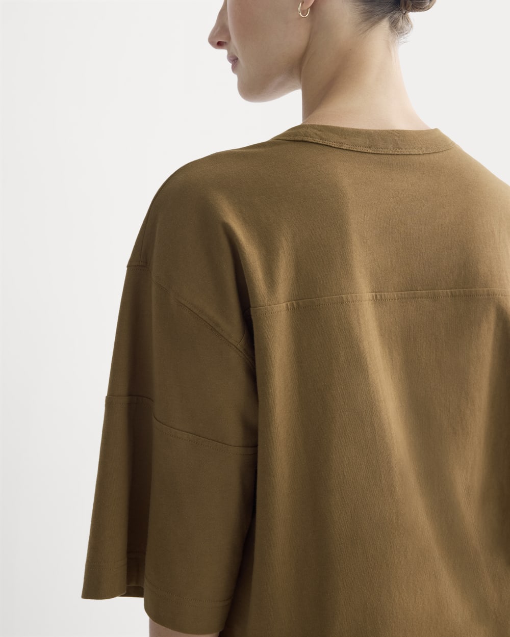 Oversized Varsity Tee in Essential Cotton | Toffee