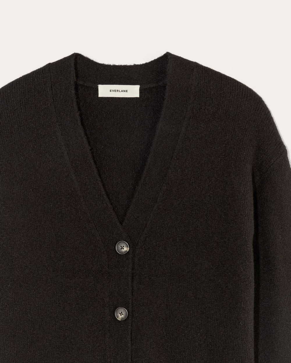 The Cocoon Cardigan in Plush Cotton | Black