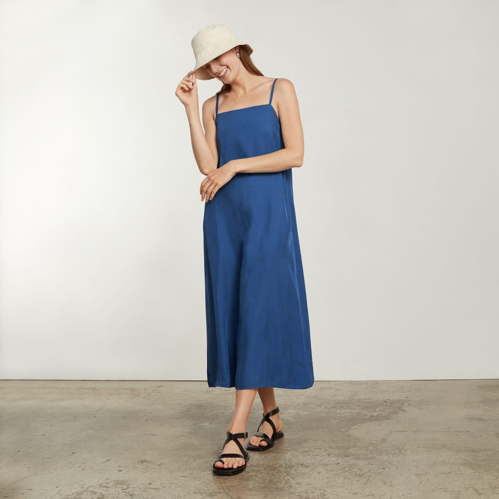 The Japanese GoWeave®  Slip Dress | Deep Blue