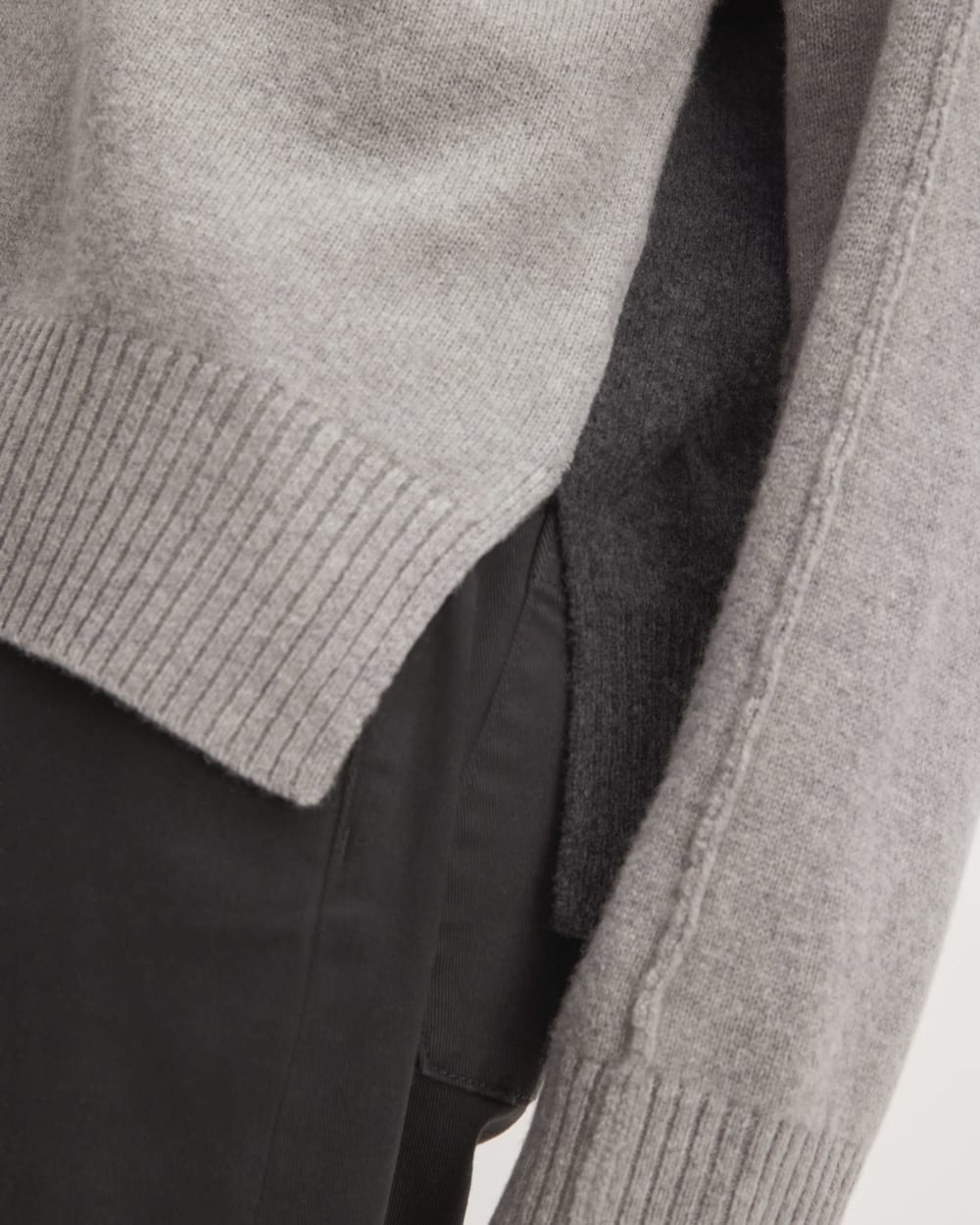 The Good Merino Wool Crewneck Sweater | Hare Grey / Graphite