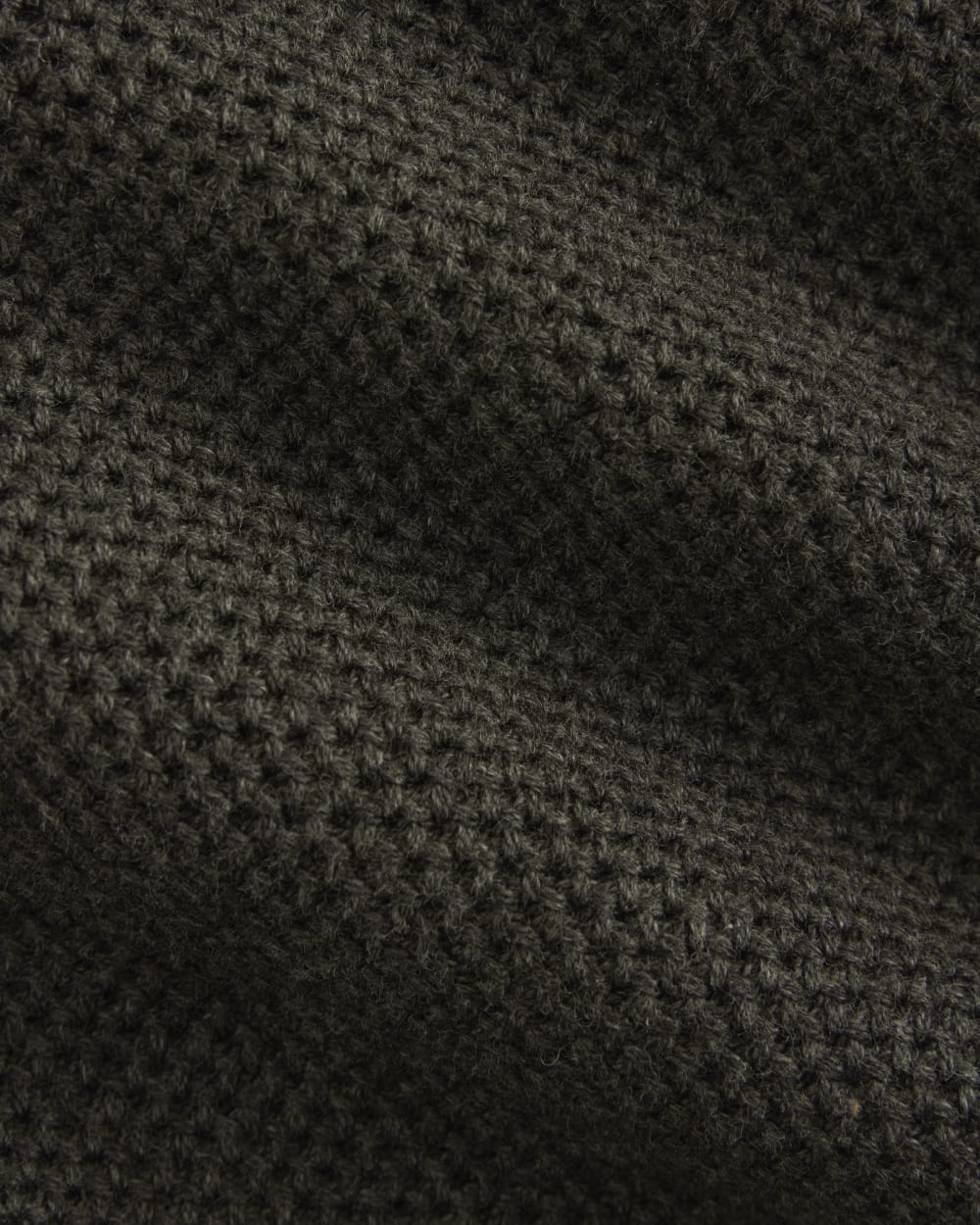 The Cotton Honeycomb Square Crew | Heathered Soot