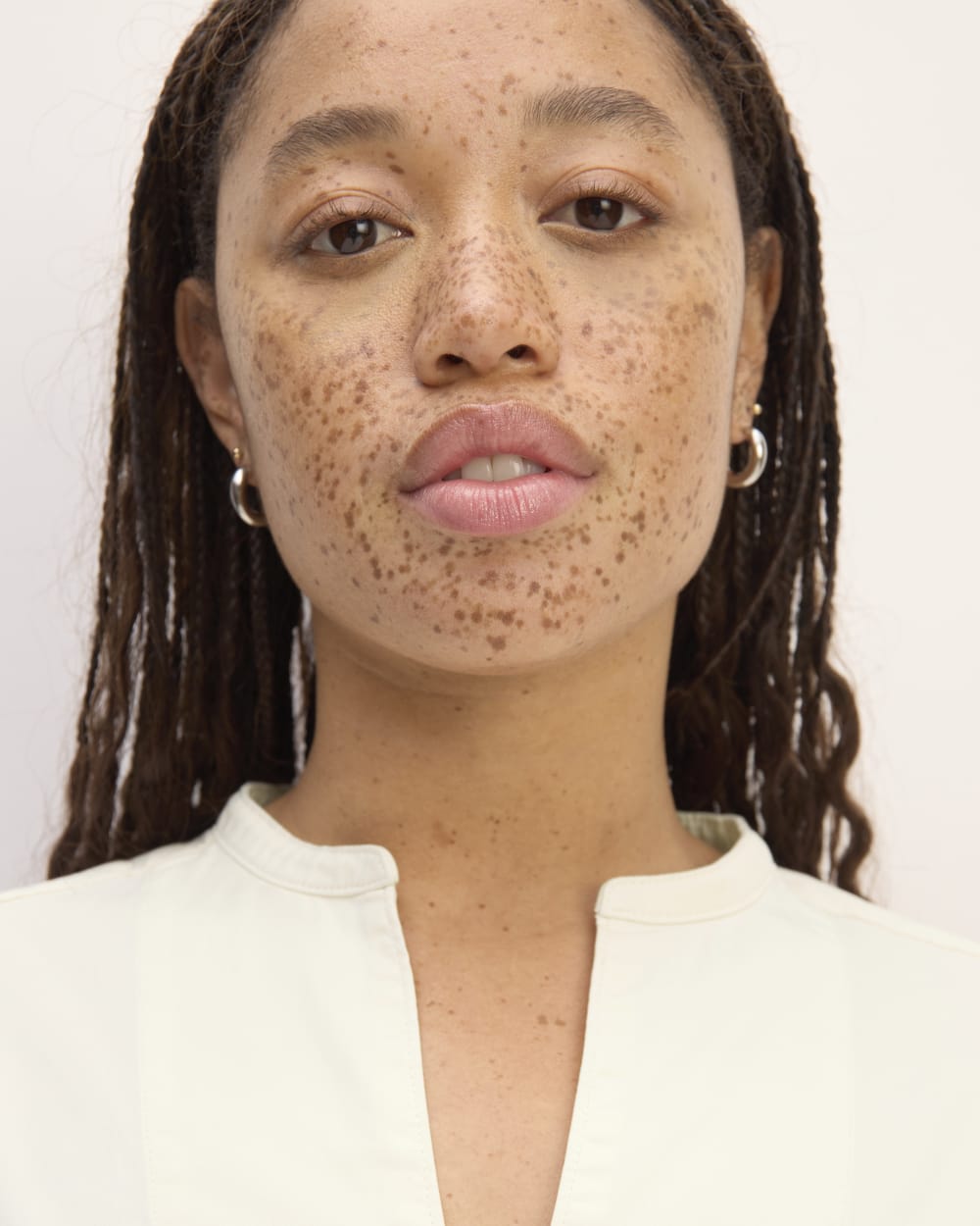 The Long-Sleeve Utility Mini Dress | Bone