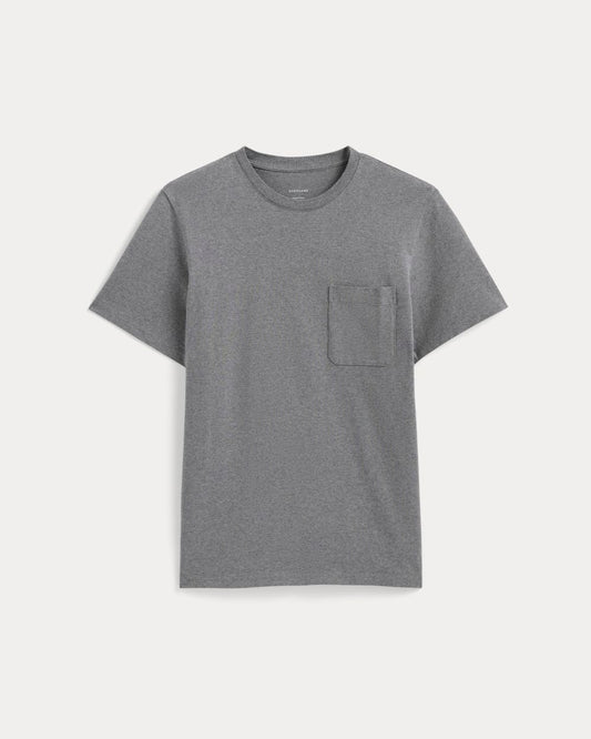 The Premium-Weight Pocket Tee | Uniform | Mid Heathered Grey