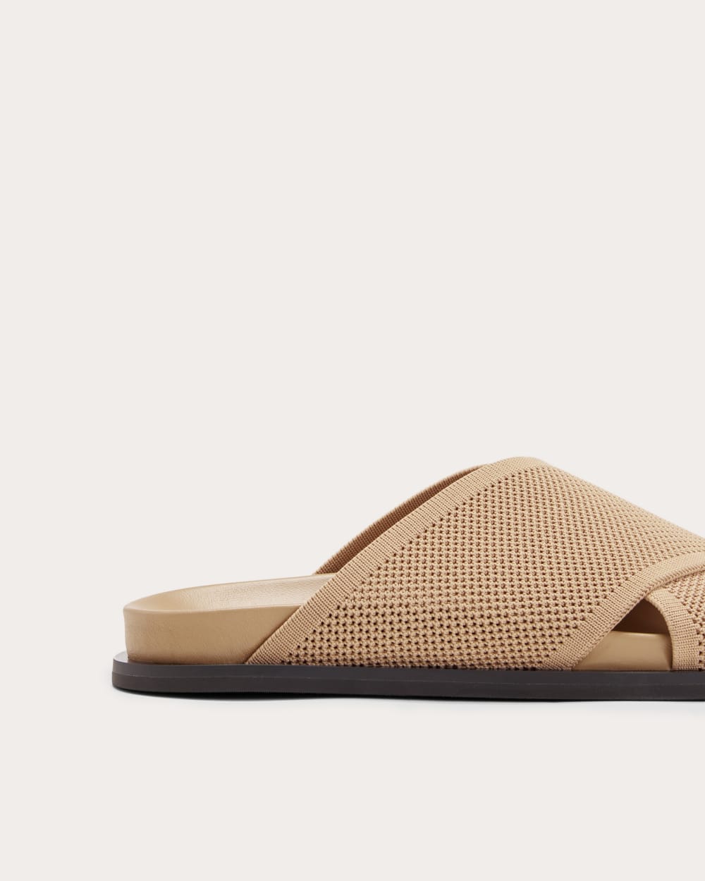 The ReKnit Form Crossover Sandal | Caramel