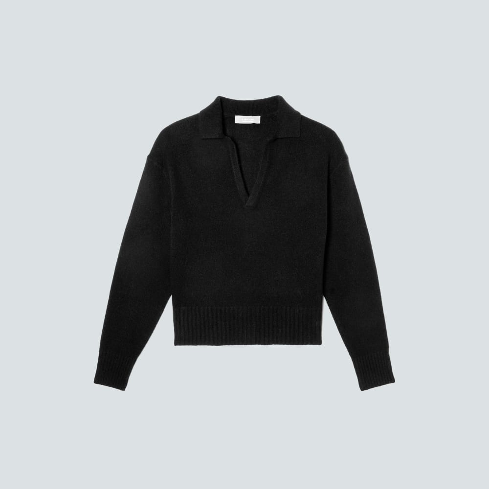 The Cashmere Polo | Black