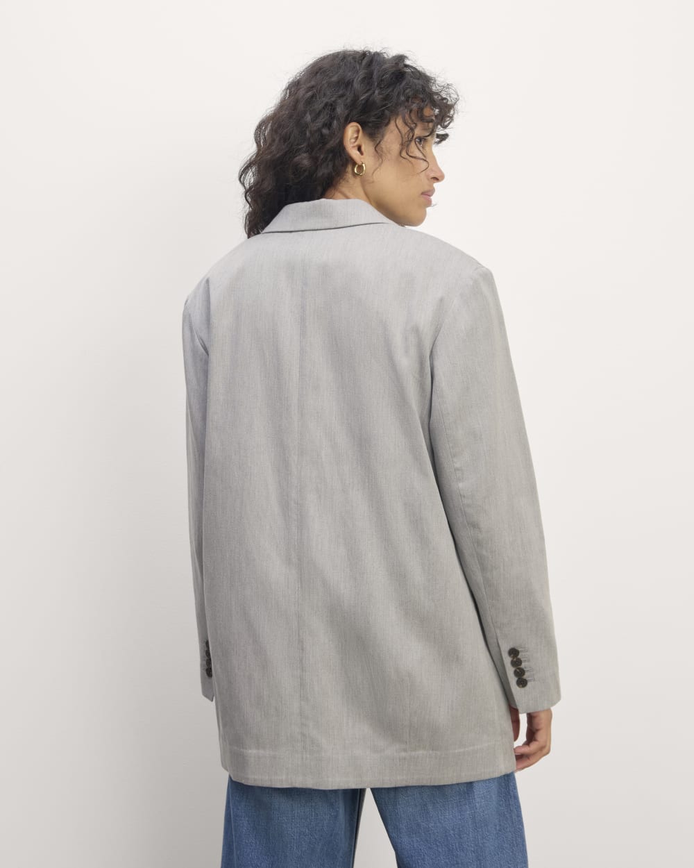 The Double-Breasted Blazer in Buttersmooth | Heather Steel