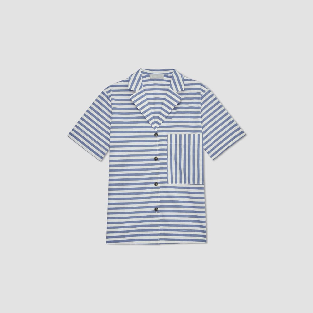 The Poplin Shirt | Mazarine Blue / Bone