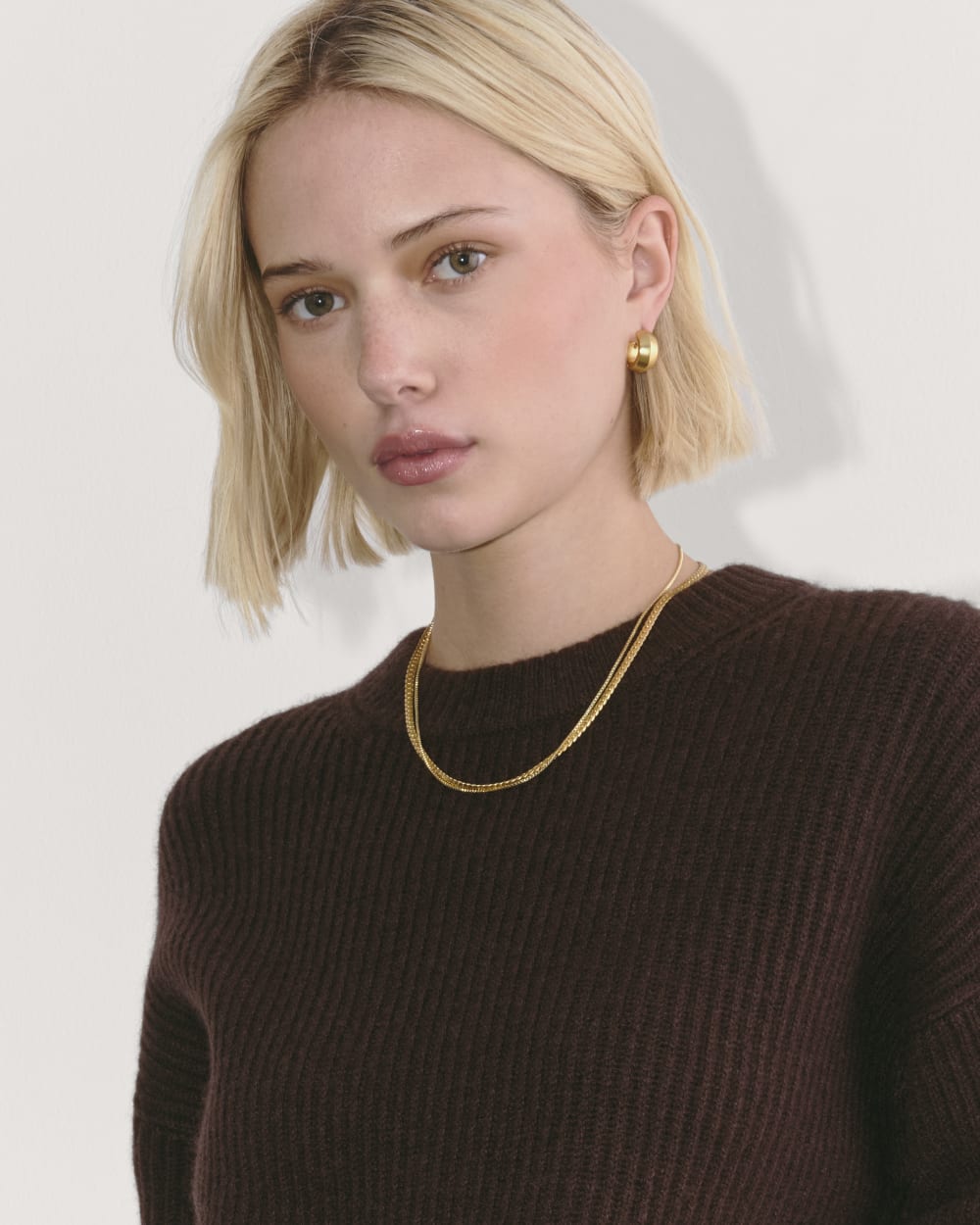 The Cocoon Crew in Wool Cashmere | Americano