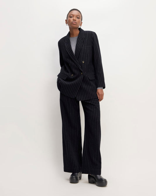 The ReWool® Double-Breasted Blazer | Navy / Bone