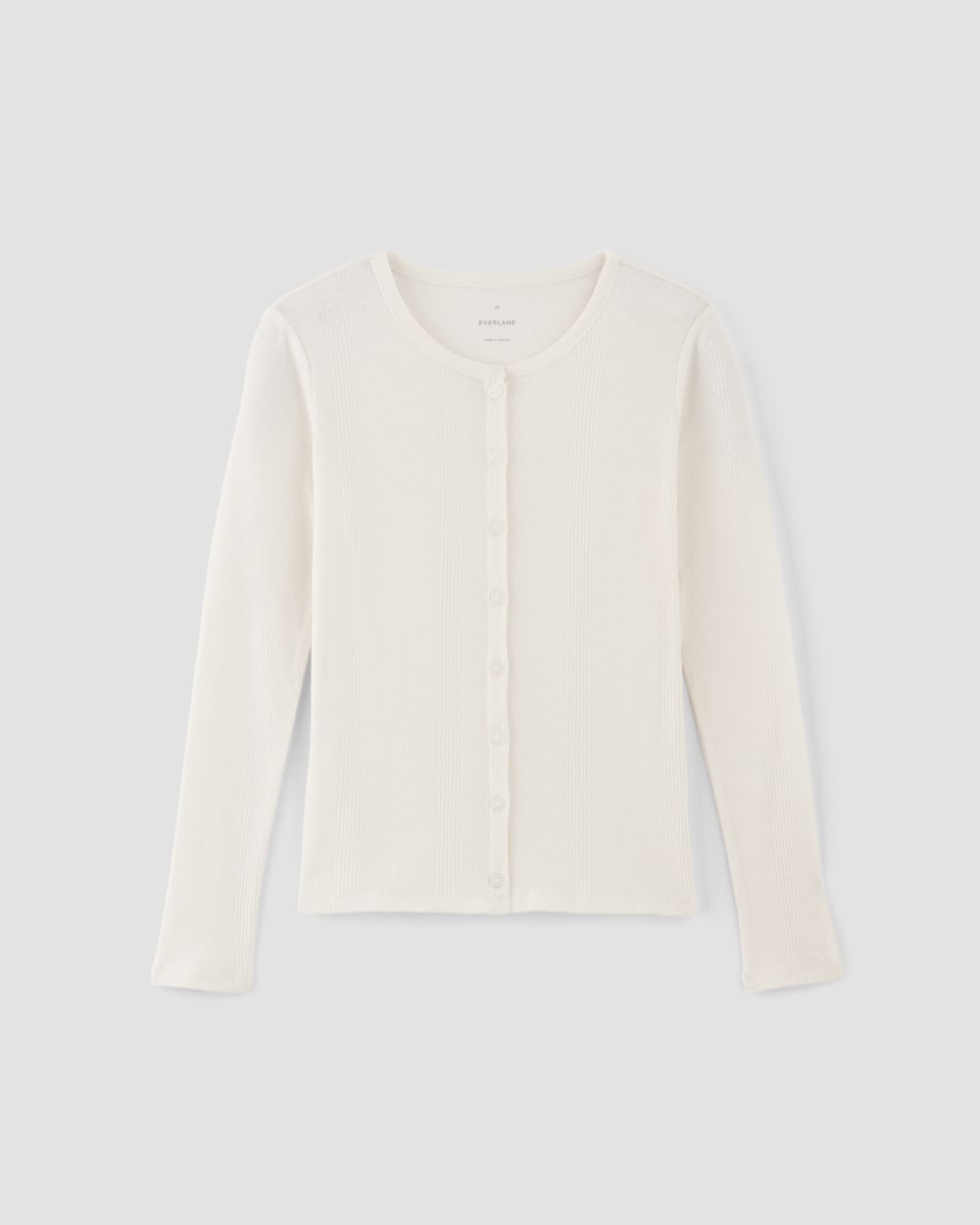 The Vintage Rib Cardigan | Bone