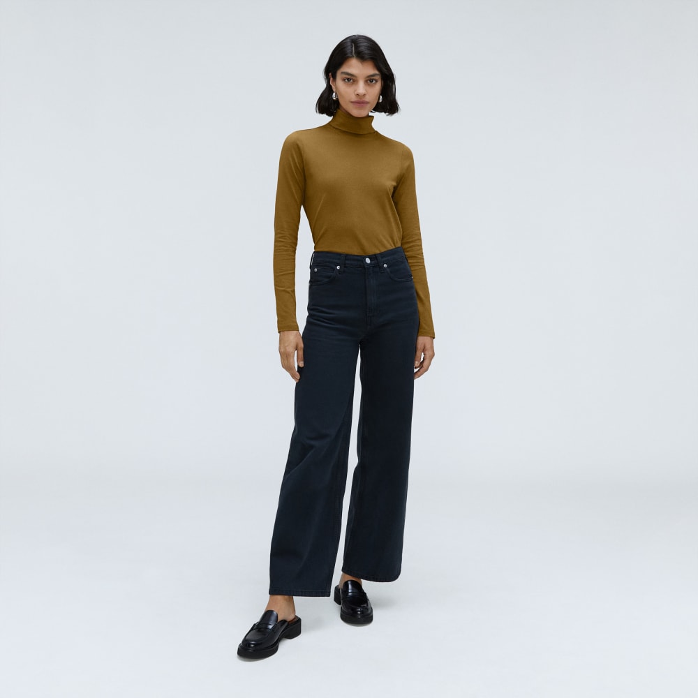 The Organic Cotton Turtleneck | Tapenade