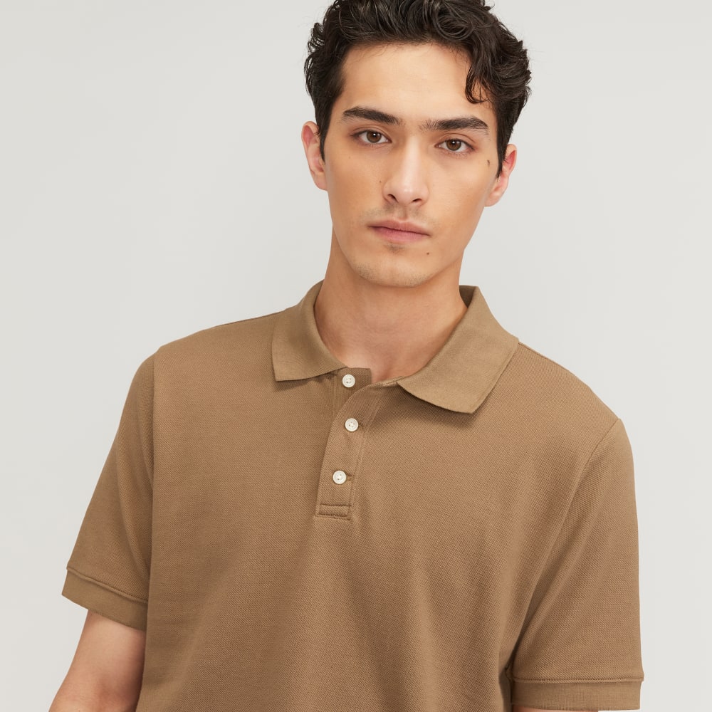 The Pique Polo | Toasted Coconut