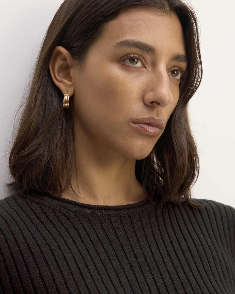 The Cotton Rib Crew | Black