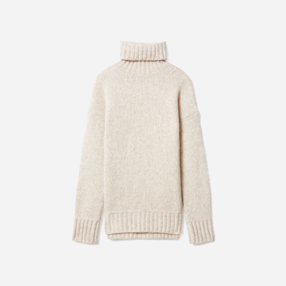 The Cloud Turtleneck | Heathered Ivory