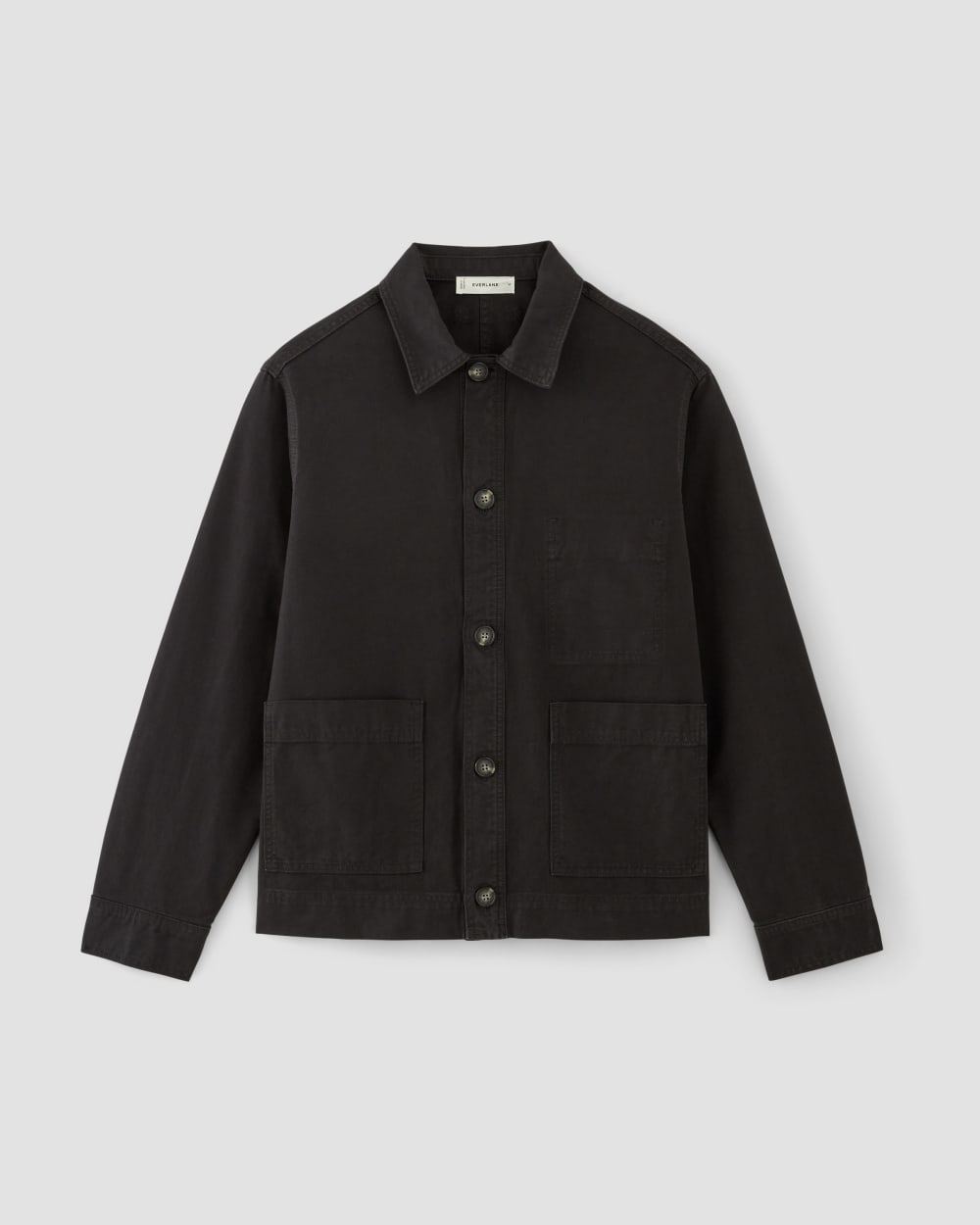The Organic Cotton Chore Jacket | Black