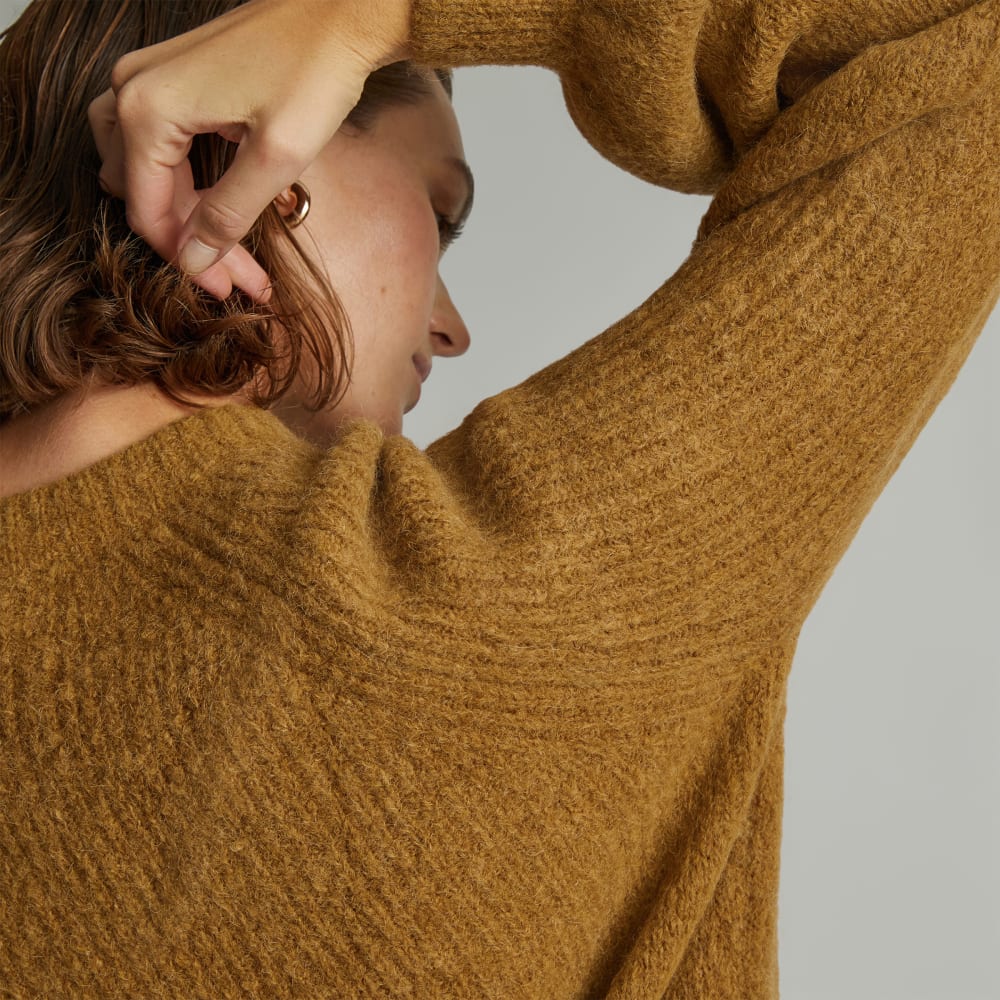 The SuperFuzz Alpaca Oversized Crew | Dijon