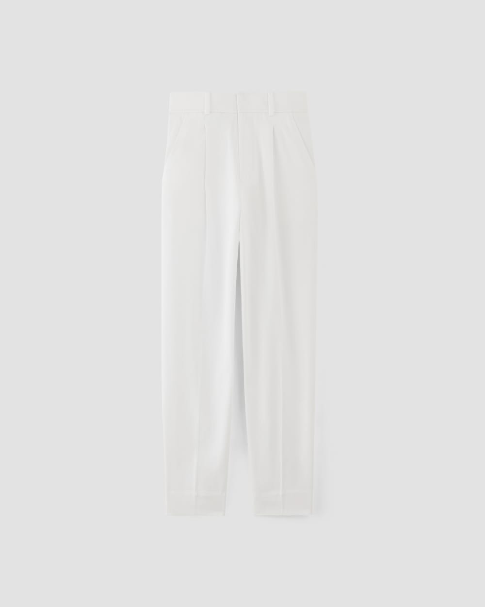 The Draper Tapered Pant in Buttersmooth | White