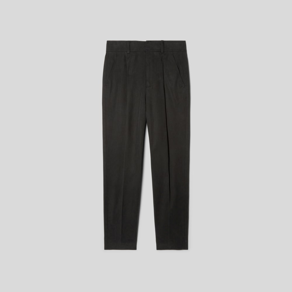 The Draper Tapered Pant in Buttersmooth | Black