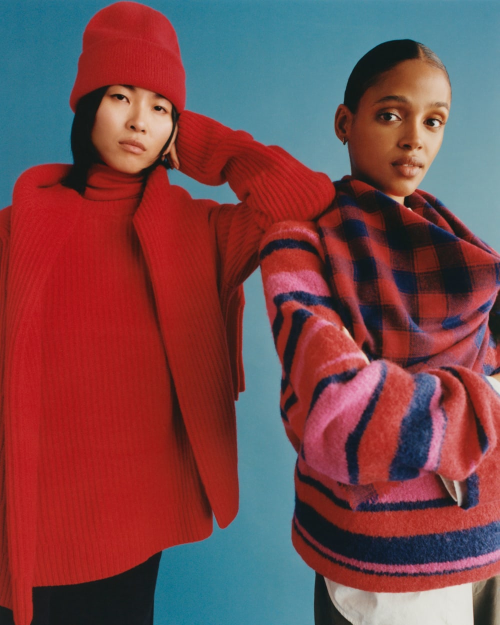 The SuperFuzz Alpaca Crew | Fuchsia Pink / Ocean Cavern / Classic Red