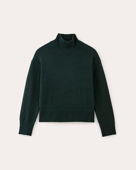 The Boxy Turtleneck in Everyday Cotton | Scarab