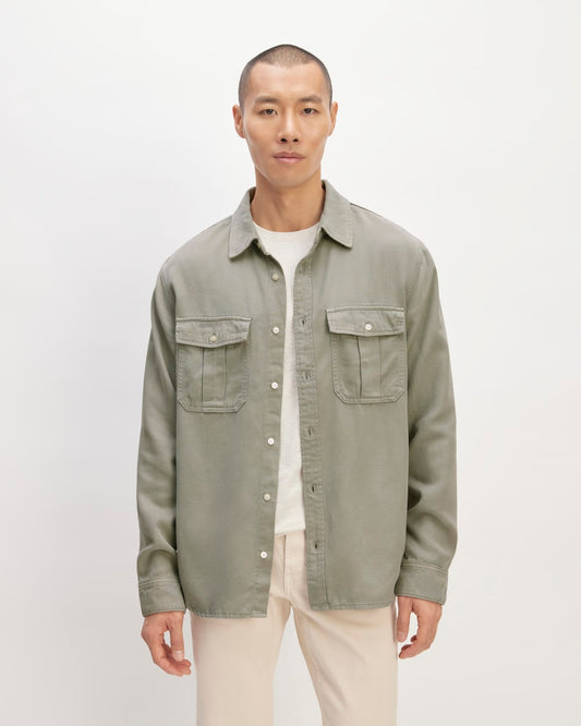 The Utility Shirt Jacket in Buttersoft | Sage Green