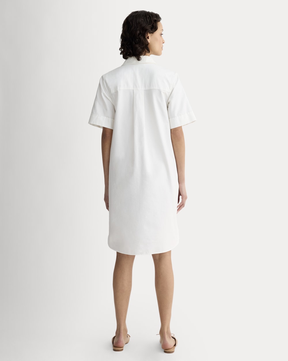 The Oxford Short-Sleeve Shirt Dress | White