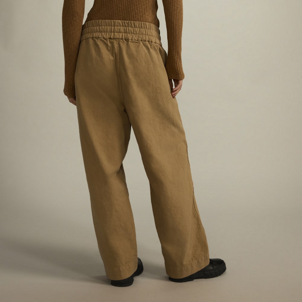 The Canvas Organic Cotton Pull-On Pant | Cappuccino