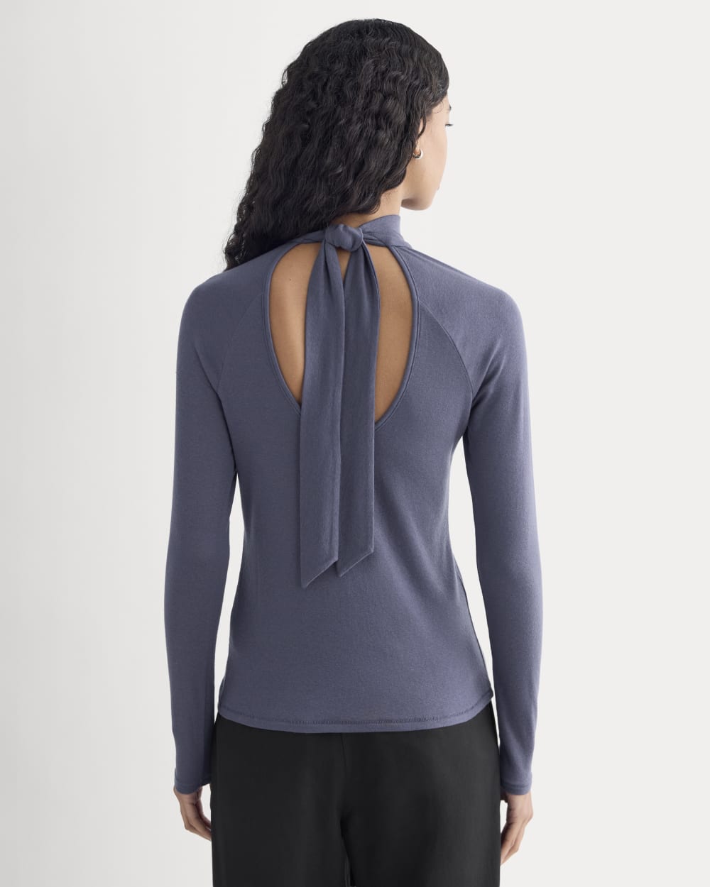 Tie-Neck Top in Butterluxe | Graystone