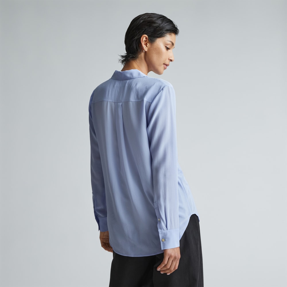 The Must-Have Shirt in Washable Silk | Periwinkle