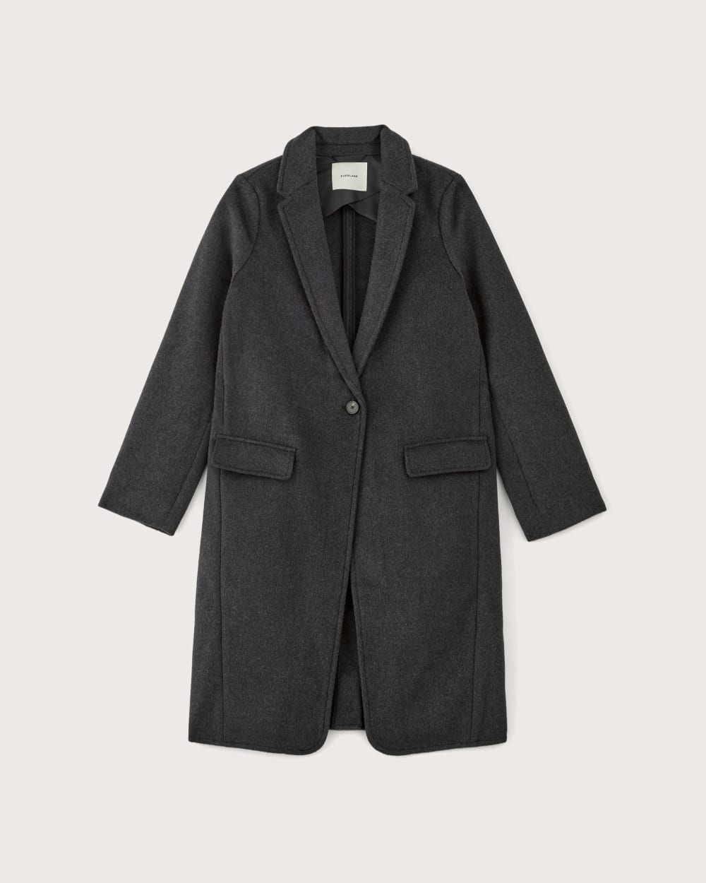 The Topcoat in Wool | Dark Charcoal Melange