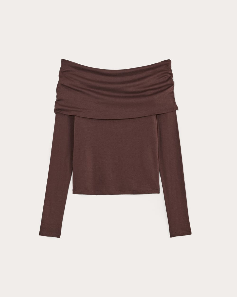 The Off-the-Shoulder Top in Butterluxe | Dark Mahogany
