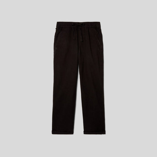 The Canvas Organic Cotton Drawstring Pant | Black