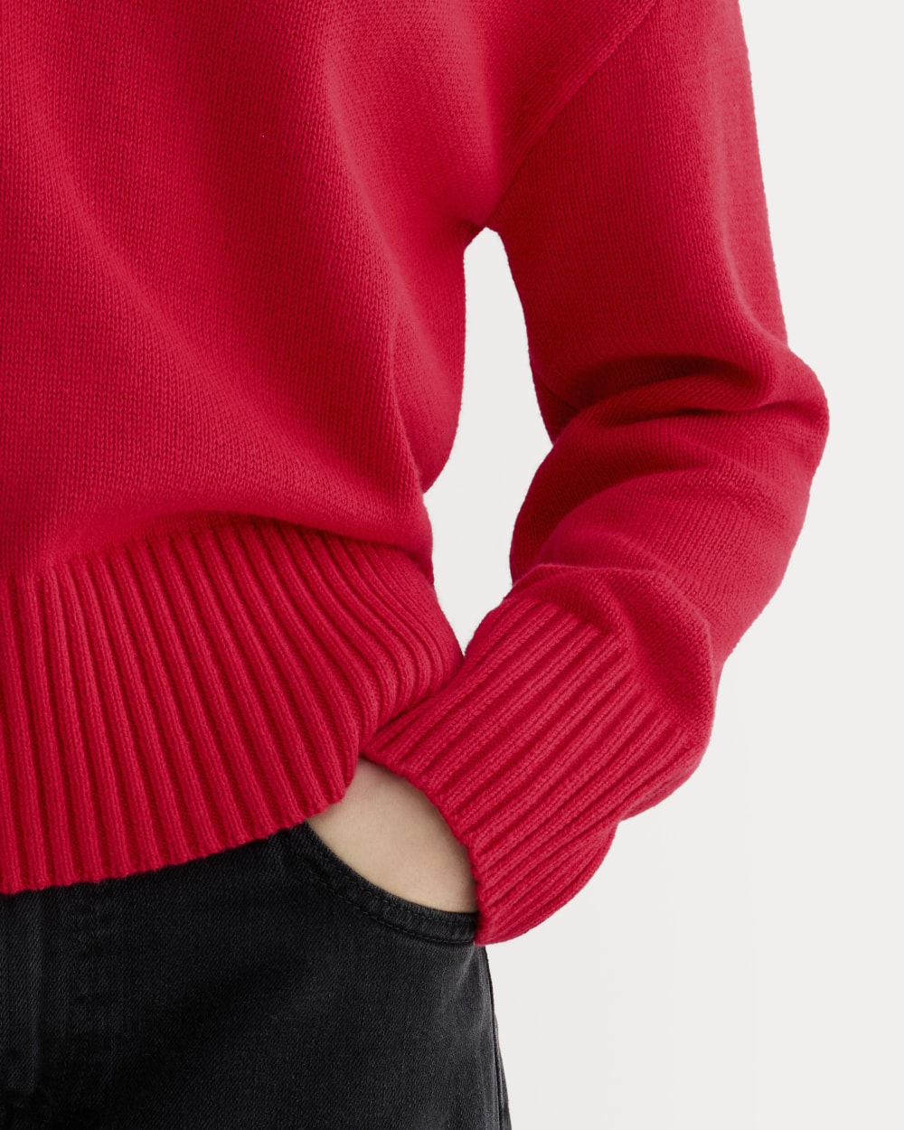 The Boxy Sweater in Everyday Cotton | Classic Red