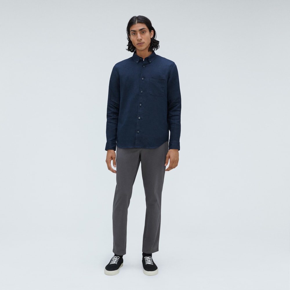 The Classic Shirt in Linen | Deep Navy