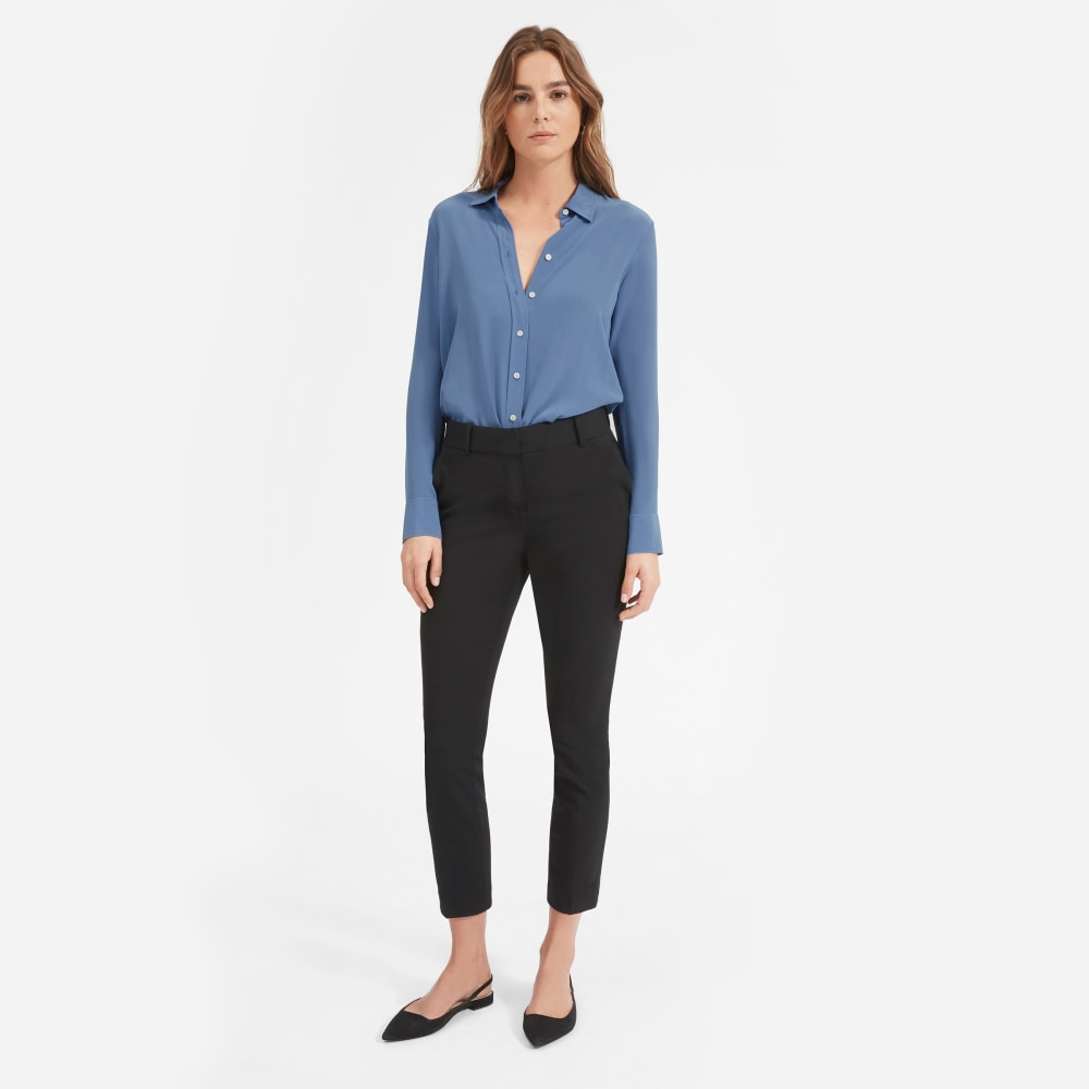 The Must-Have Shirt in Washable Silk | French Blue