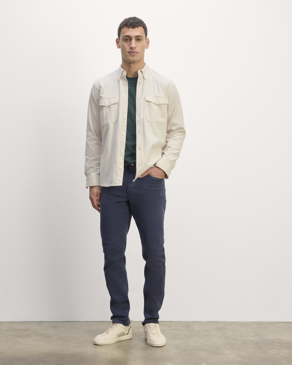 The Brushed Flannel Shirt | Heathered Oat