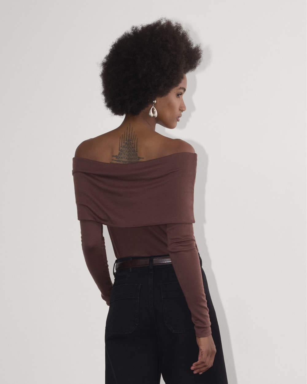 The Off-the-Shoulder Top in Butterluxe | Dark Mahogany
